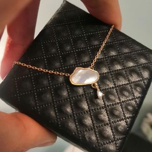 Mother of pearl cloud necklace